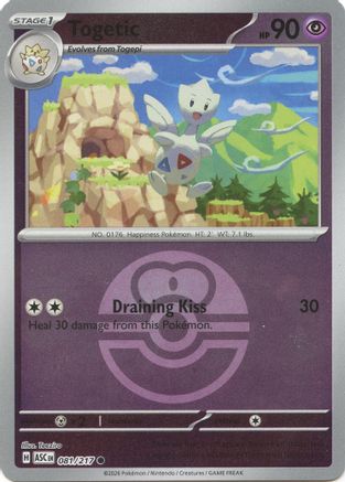 [PKM] Togetic (Love Ball) 081  - Reverse Holofoil ME Ascended Heroes - Common