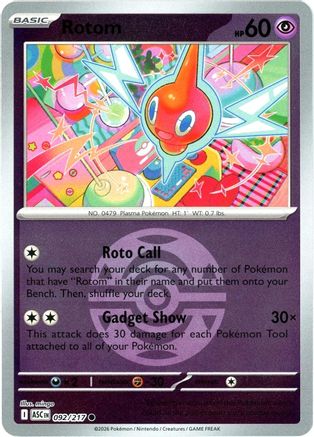 [PKM] Rotom (Dusk Ball) 092  - Reverse Holofoil ME Ascended Heroes - Common
