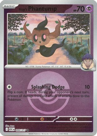 [PKM] Hop's Phantump (Poke Ball) 095  - Reverse Holofoil ME Ascended Heroes - Common