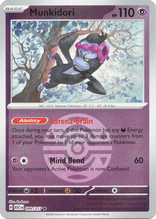 [PKM] Munkidori (Dusk Ball) 099  - Reverse Holofoil ME Ascended Heroes - Rare