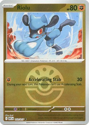 [PKM] Riolu (Friend Ball) 112  - Reverse Holofoil ME Ascended Heroes - Common