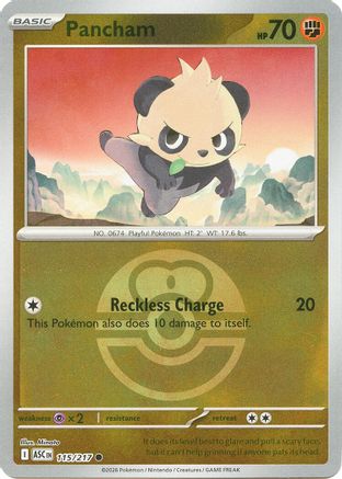 [PKM] Pancham (Love Ball) 115  - Reverse Holofoil ME Ascended Heroes - Common