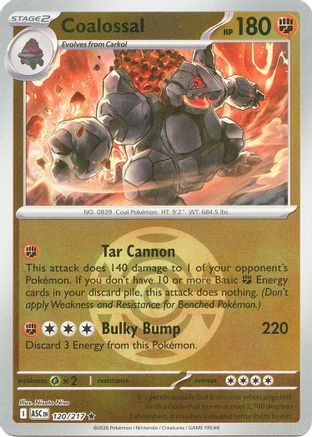 [PKM] Coalossal (Dusk Ball) 120  - Reverse Holofoil ME Ascended Heroes - Rare