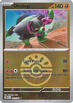 [PKM] Okidogi (Friend Ball) 122  - Reverse Holofoil ME Ascended Heroes - Rare