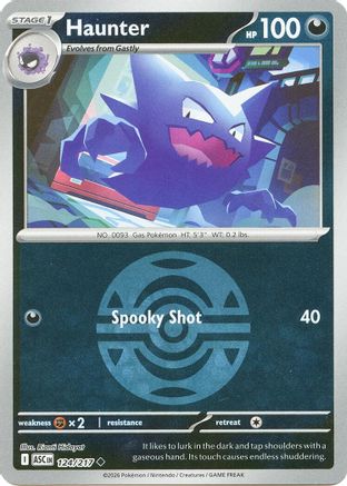 [PKM] Haunter (Dusk Ball) 124  - Reverse Holofoil ME Ascended Heroes - Uncommon