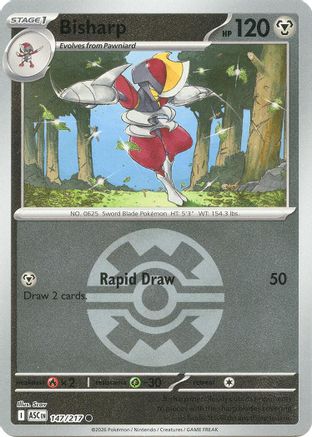 [PKM] Bisharp (Quick Ball) 147  - Reverse Holofoil ME Ascended Heroes - Common