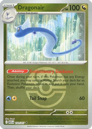 [PKM] Dragonair (Love Ball) 151  - Reverse Holofoil ME Ascended Heroes - Uncommon