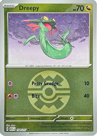 [PKM] Dreepy - 158/217 (Quick Ball) [ME: Ascended Heroes] Reverse Holofoil