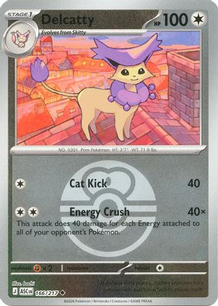 [PKM] Delcatty (Love Ball) 166  - Reverse Holofoil ME Ascended Heroes - Uncommon