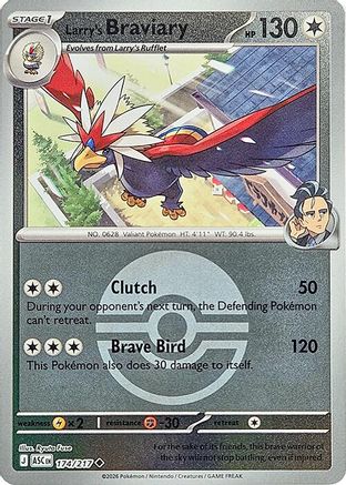 [PKM] Larry's Braviary (Poke Ball) 174  - Reverse Holofoil ME Ascended Heroes - Uncommon