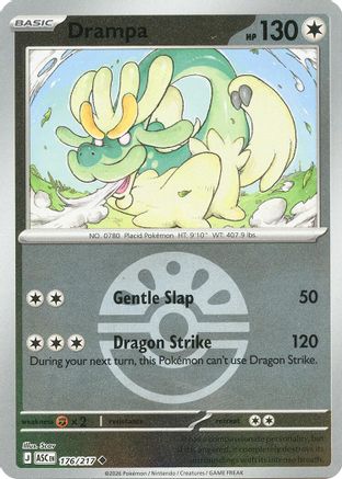 [PKM] Drampa (Friend Ball) 176  - Reverse Holofoil ME Ascended Heroes - Uncommon