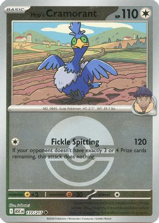 [PKM] Hop's Cramorant (Poke Ball) 177  - Reverse Holofoil ME Ascended Heroes - Uncommon