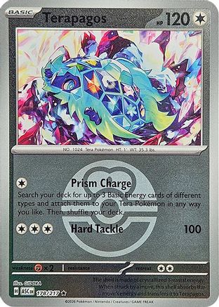 [PKM] Terapagos (Love Ball) 178  - Reverse Holofoil ME Ascended Heroes - Rare