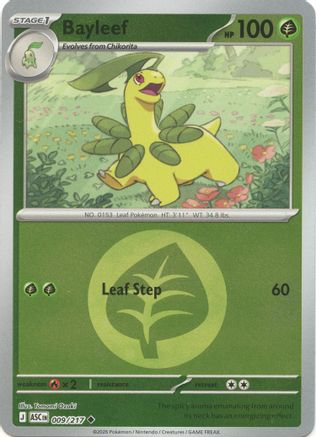 [PKM] Bayleef (Energy Symbol Pattern) 009  - Reverse Holofoil ME Ascended Heroes - Uncommon