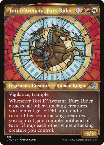 {C} Tori D'Avenant, Fury Rider (Showcase) [Dominaria United][DMU 322]