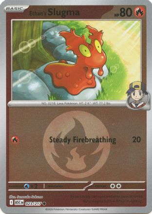 [PKM] Ethan's Slugma (Energy Symbol Pattern) 023  - Reverse Holofoil ME Ascended Heroes - Common