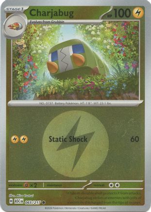 [PKM] Charjabug (Energy Symbol Pattern) 065  - Reverse Holofoil ME Ascended Heroes - Common