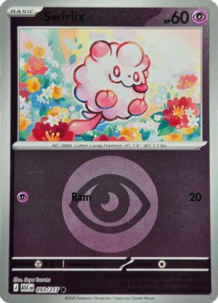 [PKM] Swirlix (Energy Symbol Pattern) 093  - Reverse Holofoil ME Ascended Heroes - Common