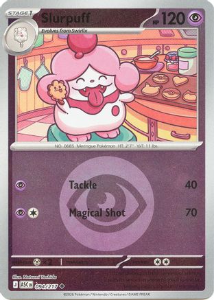 [PKM] Slurpuff 094/217  - Reverse Holofoil ME Ascended Heroes - Uncommon