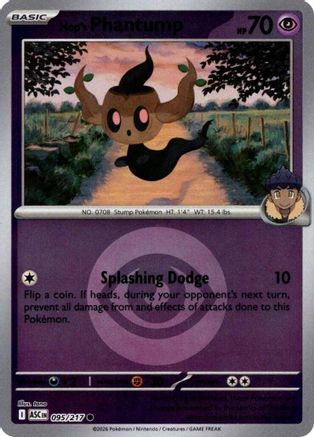 [PKM] Hop's Phantump (Energy Symbol Pattern) 095  - Reverse Holofoil ME Ascended Heroes - Common