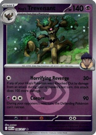 [PKM] Hop's Trevenant - 096/217 (Energy Symbol Pattern) [ME: Ascended Heroes] Reverse Holofoil