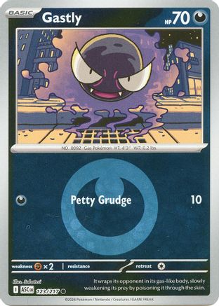 [PKM] Gastly (Energy Symbol Pattern) 123  - Reverse Holofoil ME Ascended Heroes - Common