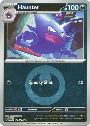[PKM] Haunter (Energy Symbol Pattern) 124  - Reverse Holofoil ME Ascended Heroes - Uncommon