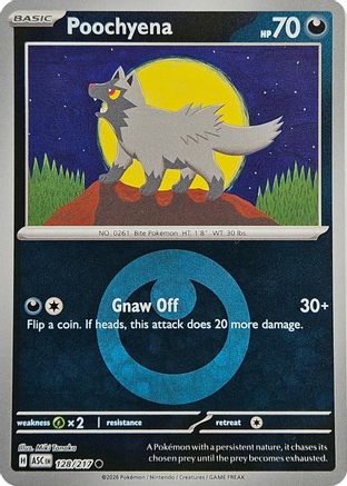 [PKM] Poochyena (Energy Symbol Pattern) 128  - Reverse Holofoil ME Ascended Heroes - Common