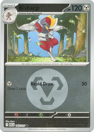 [PKM] Bisharp (Energy Symbol Pattern) 147  - Reverse Holofoil ME Ascended Heroes - Common