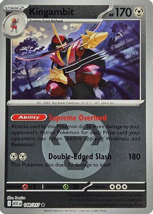 [PKM] Kingambit (Energy Symbol Pattern) 148  - Reverse Holofoil ME Ascended Heroes - Rare