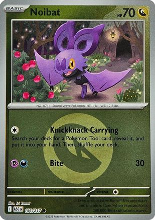 [PKM] Noibat (Energy Symbol Pattern) 156  - Reverse Holofoil ME Ascended Heroes - Common