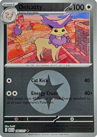[PKM] Delcatty (Energy Symbol Pattern) 166  - Reverse Holofoil ME Ascended Heroes - Uncommon