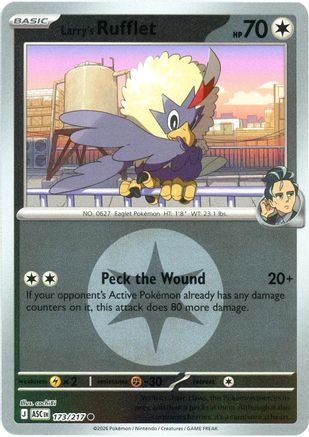 [PKM] Larry's Rufflet (Energy Symbol Pattern) 173  - Reverse Holofoil ME Ascended Heroes - Common