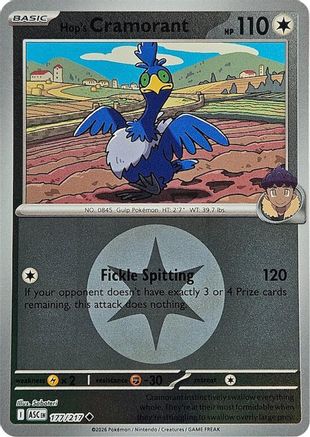 [PKM] Hop's Cramorant (Energy Symbol Pattern) 177  - Reverse Holofoil ME Ascended Heroes - Uncommon