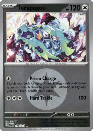 [PKM] Terapagos (Energy Symbol Pattern) 178  - Reverse Holofoil ME Ascended Heroes - Rare