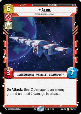Aerie - Cloud-Rider Dropship (184/264) - A Lawless Time