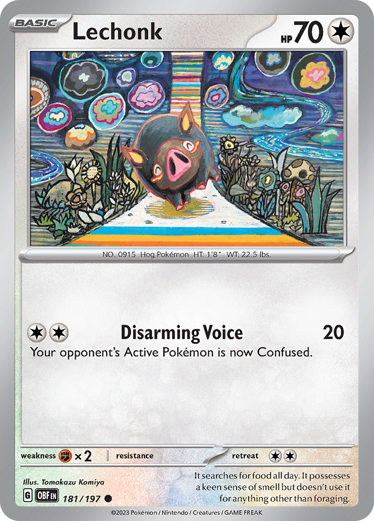 Lechonk - 181/197 181 - SV03 Obsidian Flames