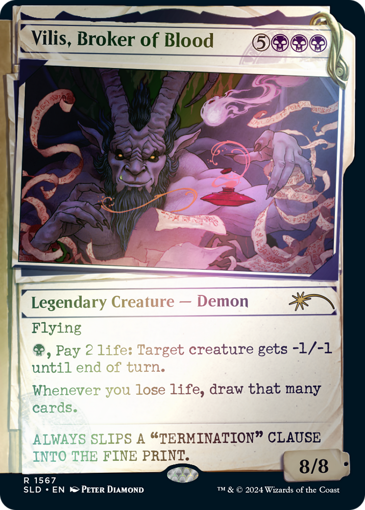 {R} Vilis, Broker of Blood (Rainbow Foil) [Secret Lair Drop Series][RBF SLD 1567]