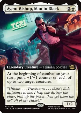 Agent Bishop, Man in Black (Extended Art) [TMT 258]  Foil