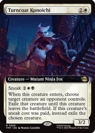 Turncoat Kunoichi (Extended Art) [TMT 260]  Foil