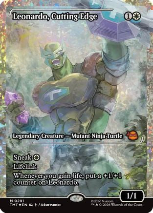 Leonardo, Cutting Edge (Showcase) (Fracture Foil) [TMT 291]  Foil