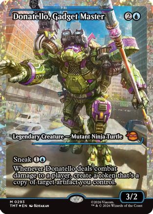 Donatello, Gadget Master (Showcase) (Fracture Foil) [TMT 293]  Foil