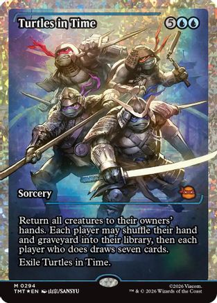 Turtles in Time (Showcase) (Fracture Foil) [TMT 294]  Foil