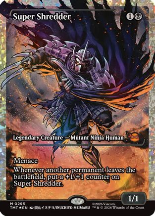 Super Shredder (Showcase) (Fracture Foil) [TMT 295]  Foil