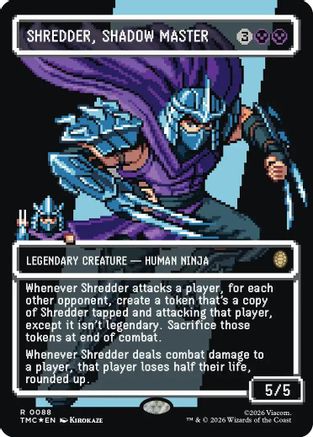 Shredder, Shadow Master (Borderless) (Surge Foil) [TMC 088]  Foil