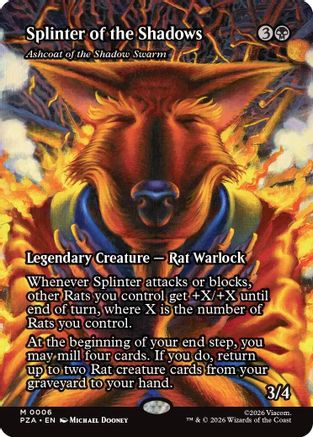 Ashcoat of the Shadow Swarm (Borderless) [PZA 006]  Foil
