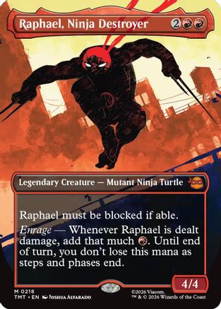 Raphael, Ninja Destroyer (Borderless) [TMT 218]
