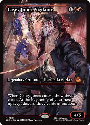 Casey Jones, Vigilante (0286) (Showcase) [TMT 286]  Foil
