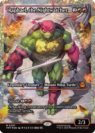 Raphael, the Nightwatcher (Showcase) (Fracture Foil) [TMT 297]  Foil