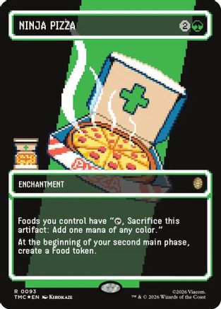 Ninja Pizza (Borderless) (Surge Foil) [TMC 093]  Foil